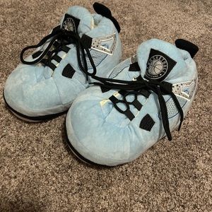 Kids plush sneaker slippers, comfortable, soft, and fuzzy